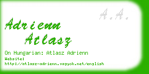 adrienn atlasz business card